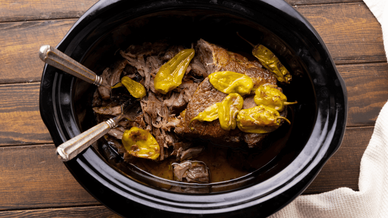 Mâncare de porc din Mississippi la slow cooker